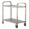 Stainless Steel Catering Cart 2 Shelves